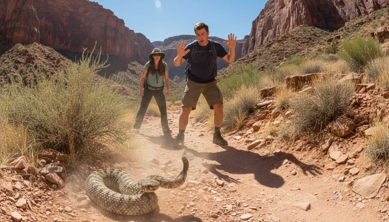 Illustration of rattlesnake: A venomous snake with a distinctive rattle.