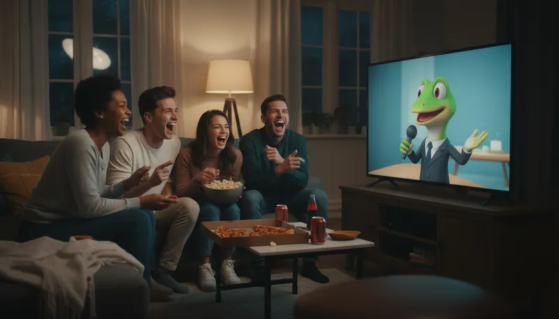 Illustration of geico: an insurance company known for ads.