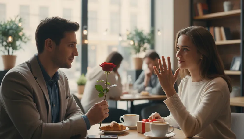 Illustration of miss right: ideal romantic partner who is unattainable.
