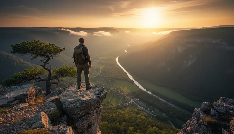 Illustration of precipice: A steep cliff or edge.