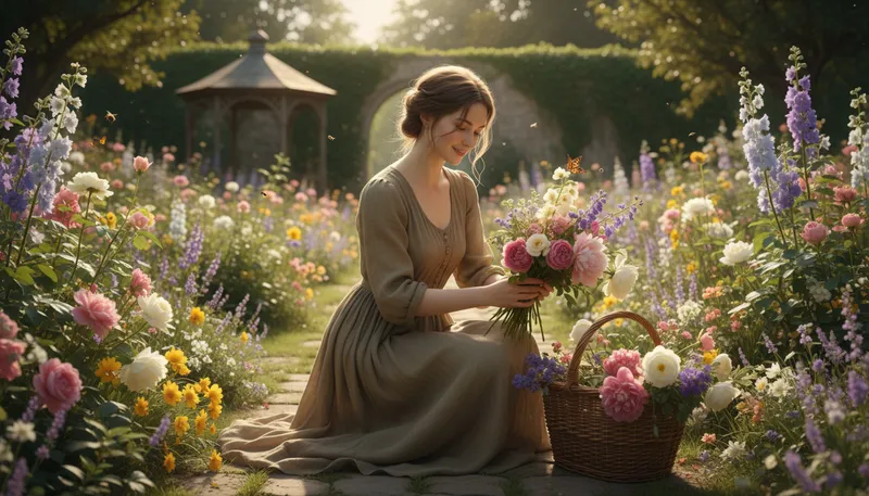 Illustration of maia: A name often associated with spring or growth.