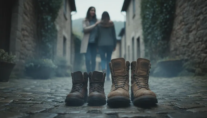 Illustration of in the same shoes: To experience someone else's situation.