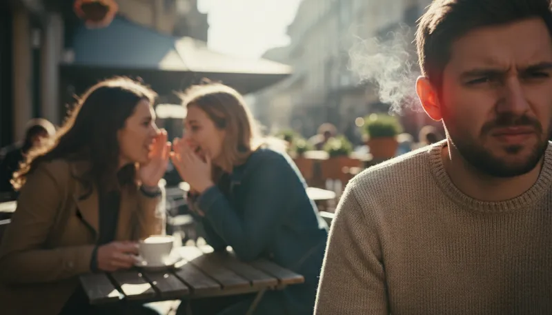 Illustration of ears are burning: someone is talking about you
