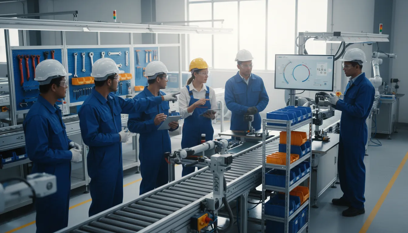 Illustration of kaizen: continuous improvement in processes or practices