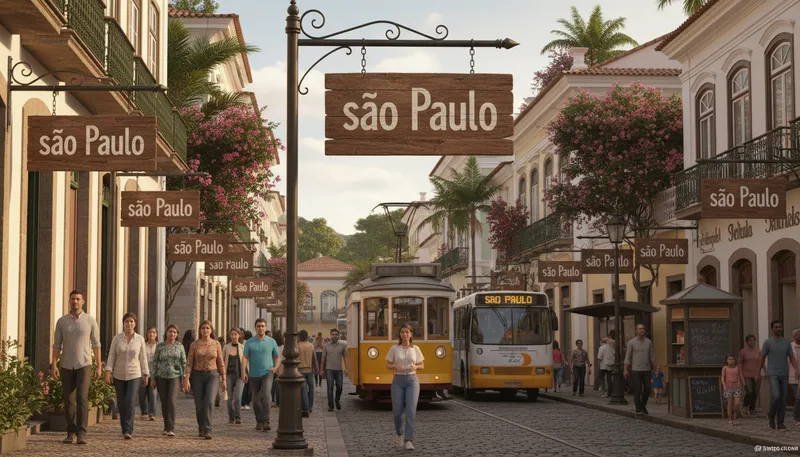 Illustration of são: Portuguese for 'are' or 'saint'.
