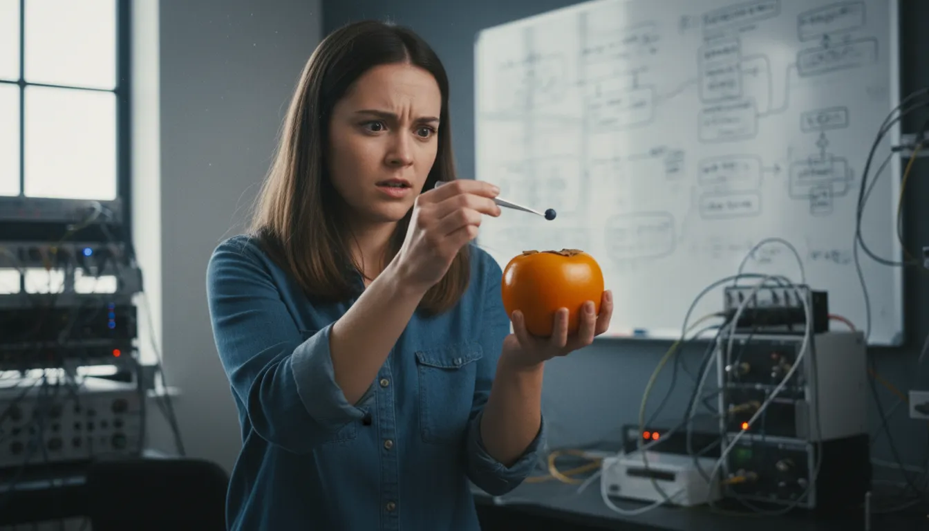 Illustration de huckleberry above a persimmon : a task that is slightly beyond one's abilities