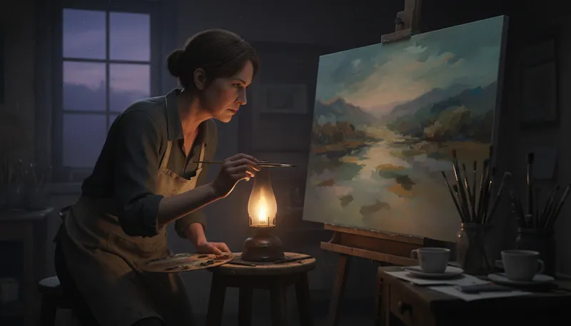 Illustration of by one's lights: According to one's own understanding.