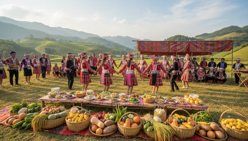 Illustration of hmong: An ethnic group from Southeast Asia.