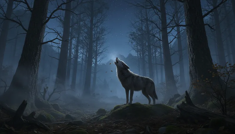 Illustration of howl: A long, loud cry, especially by a dog.