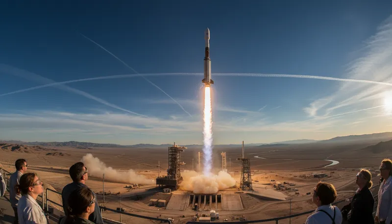Illustration of rocket: a vehicle designed to travel into space