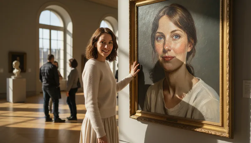 Illustration of likeness: A resemblance or similarity to someone.