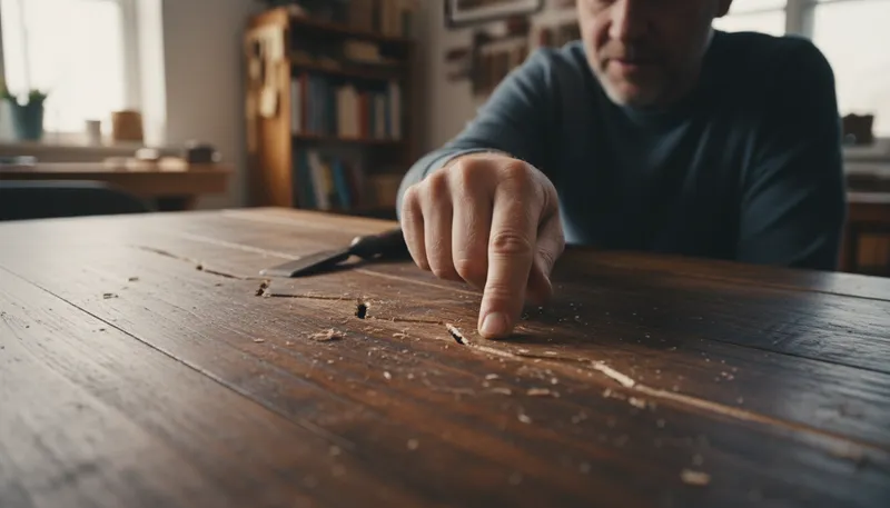 Illustration of score: scratch or mark made on a surface