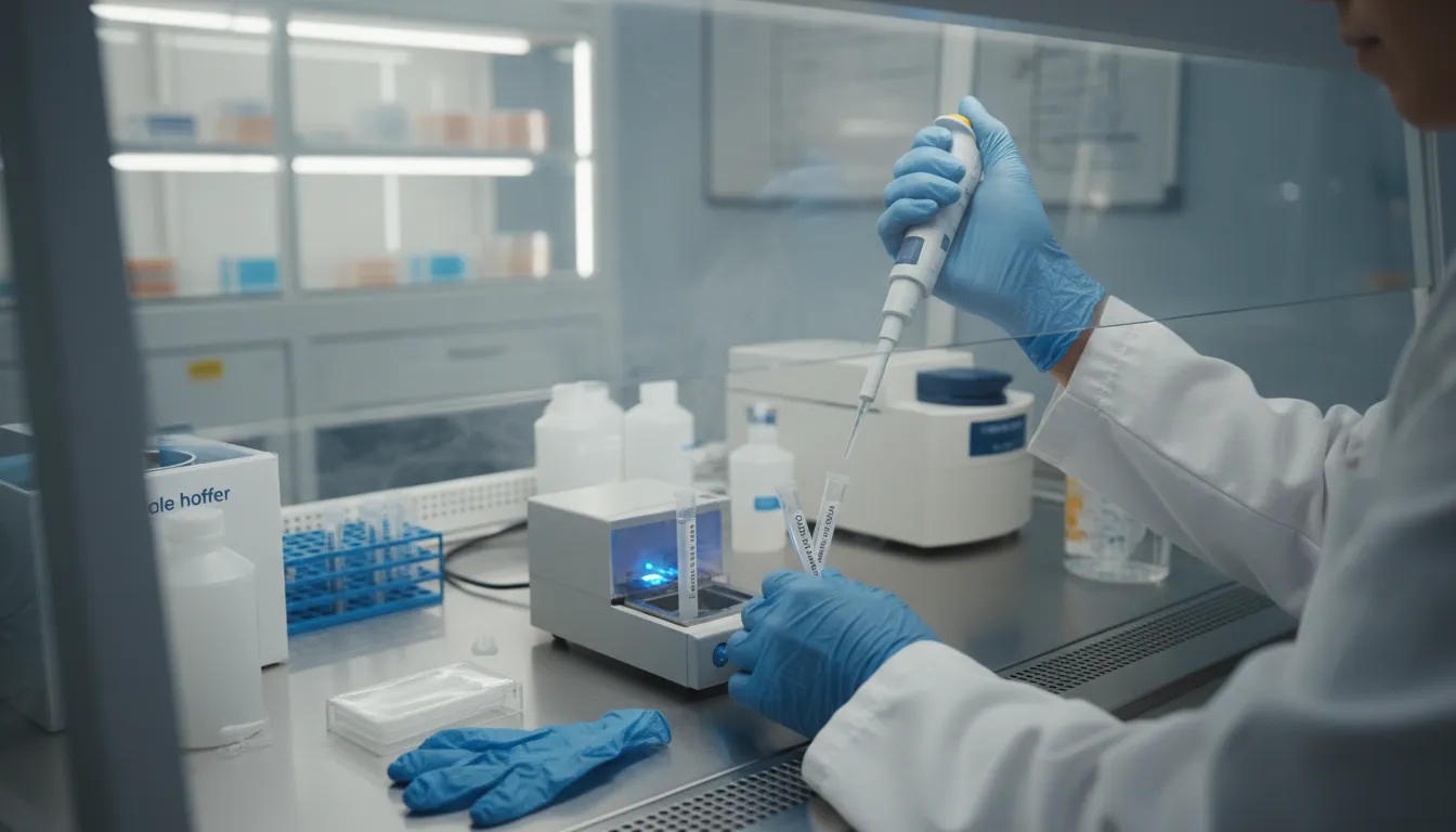 Иллюстрация cDNA: A nucleic acid synthesized from messenger RNA.