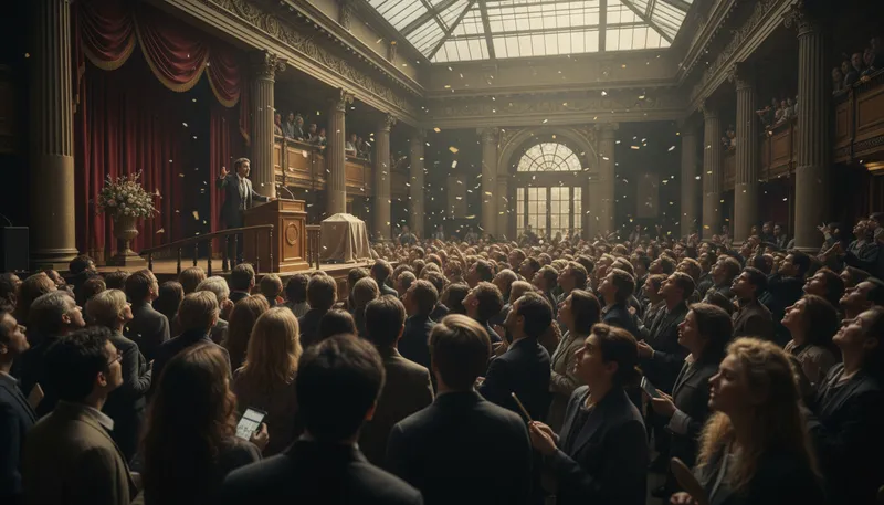 Illustration of asta: A formal event or auction.