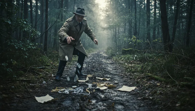 Illustration of throw off the trail: Confuse someone to prevent them from following.
