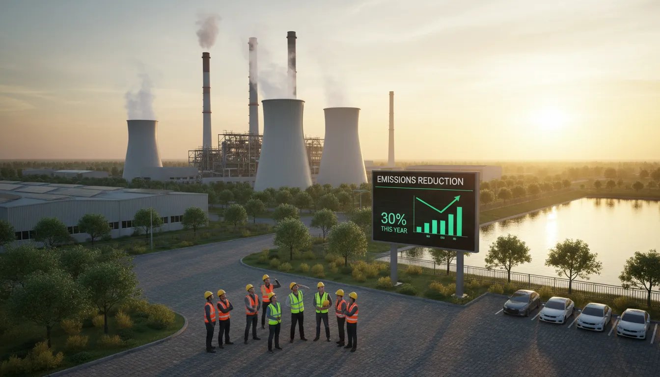 GHG 的插图：Gases that trap heat in the atmosphere.