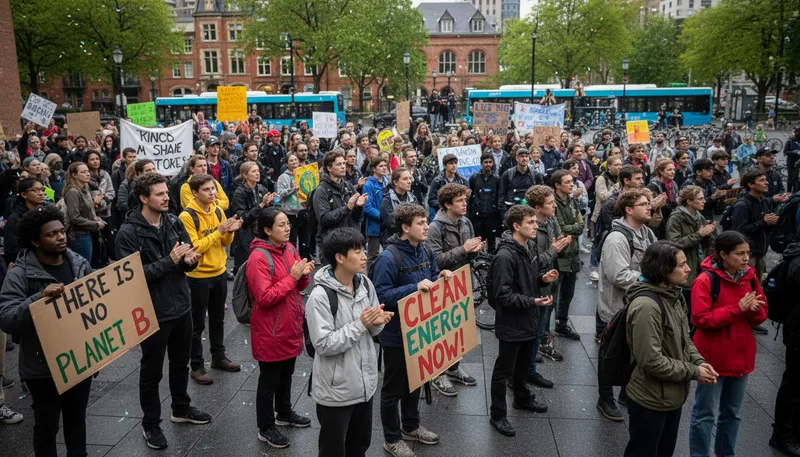Illustration of demonstrate: protest publicly