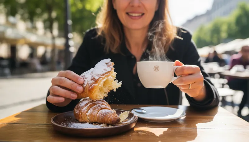 Illustration of pastry: A baked food made from dough.