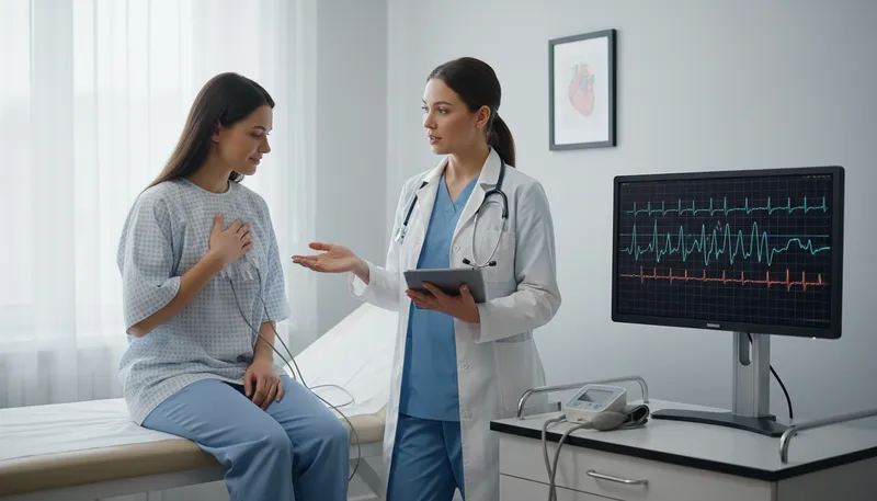 Illustration of svt: A type of rapid heart rhythm disorder.