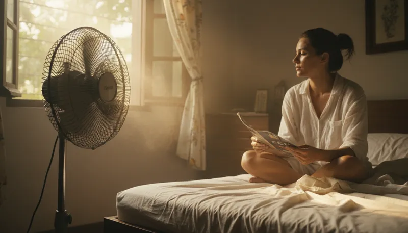 Illustration of fan: a device for creating airflow