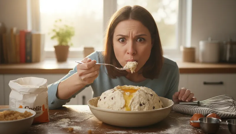 Illustration of one's cake is dough: one's situation is not as it seems