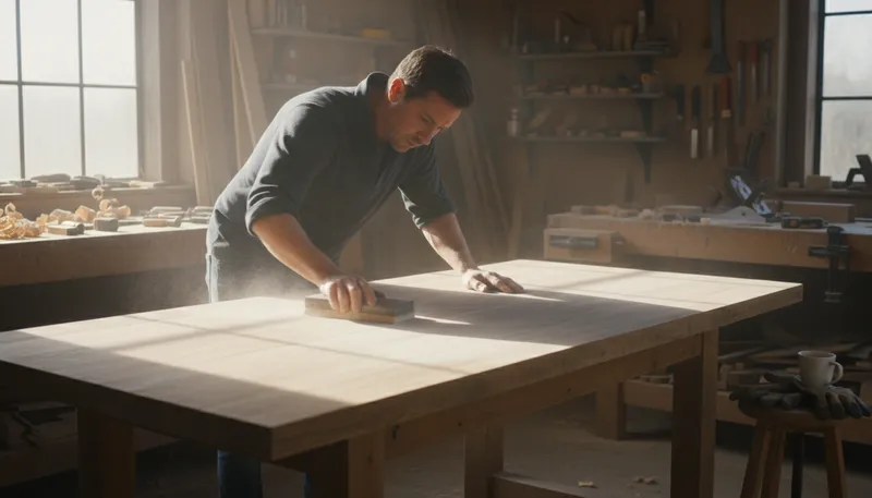 Illustration of sandpaper: Paper with an abrasive surface for smoothing.