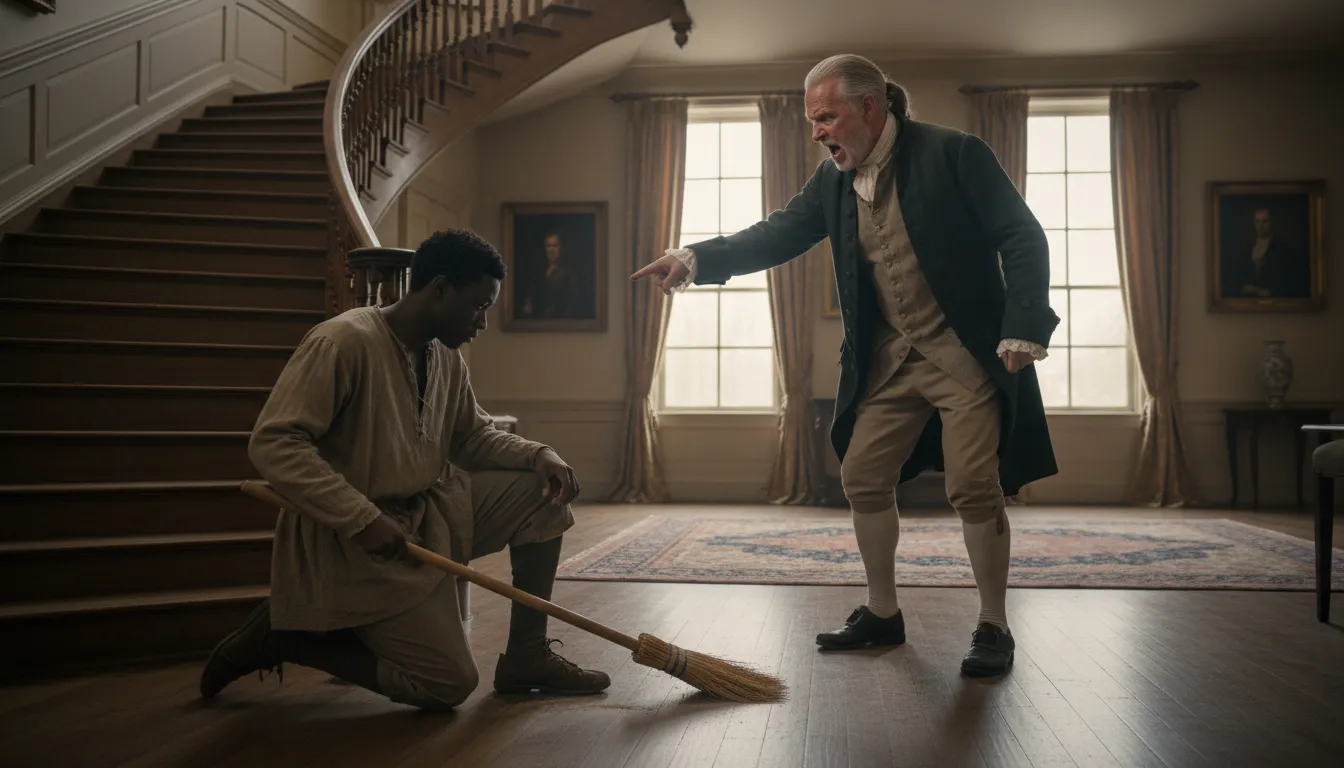 Ilustração de house nigger: a derogatory term for a slave who served indoors