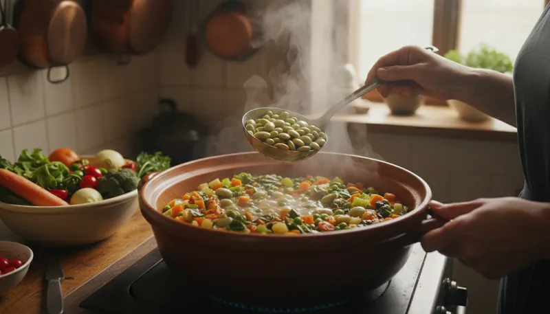 Illustration of lima: a type of bean often used in cooking