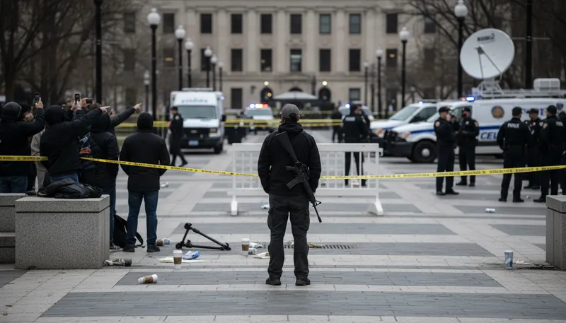 Illustration of lone gunman: a person acting alone, often in crime
