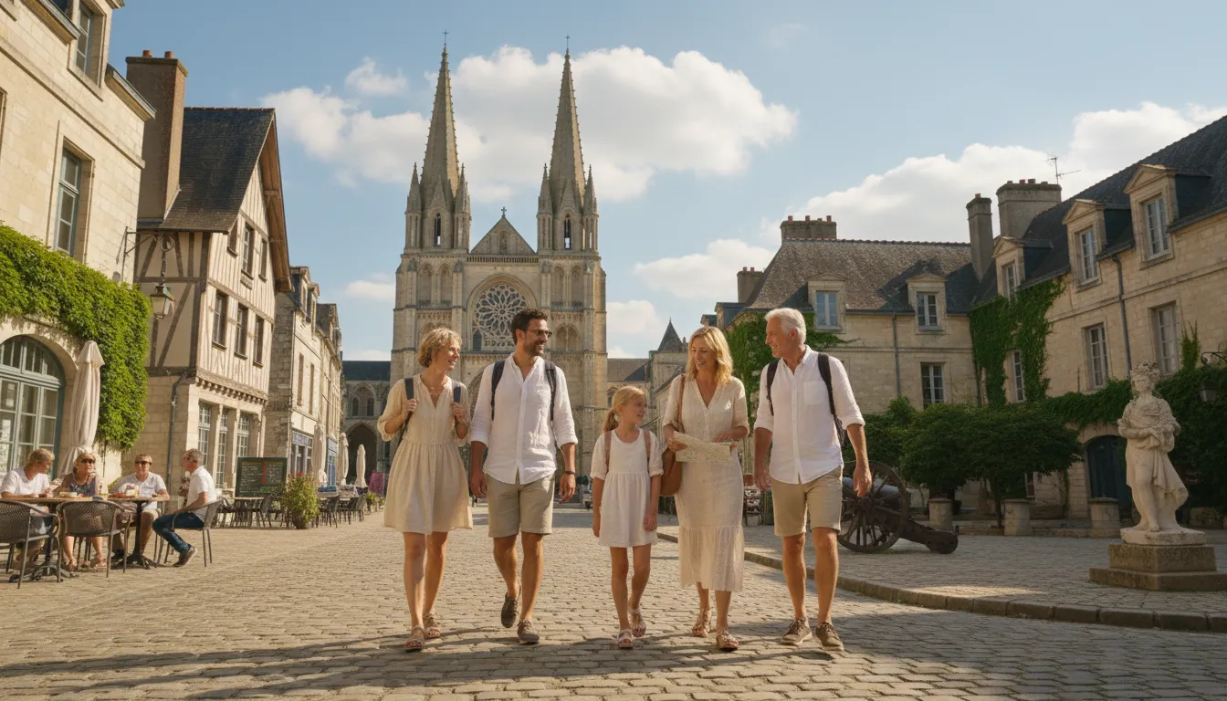 caen 的插圖：A city in northwestern France.