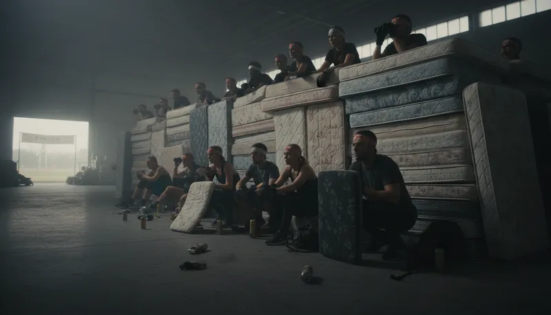 Illustration of go to the mattresses: Prepare for a long, tough fight.