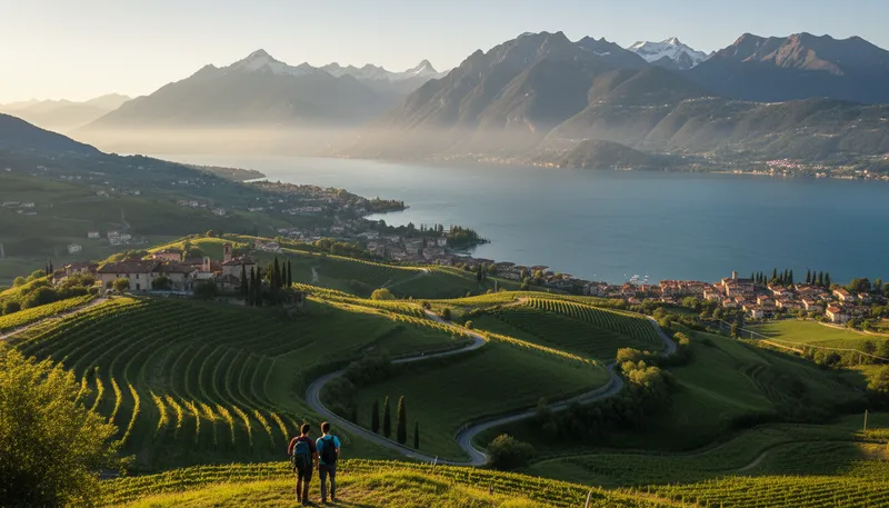 Illustration of lombardy: A region in northern Italy known for beauty.