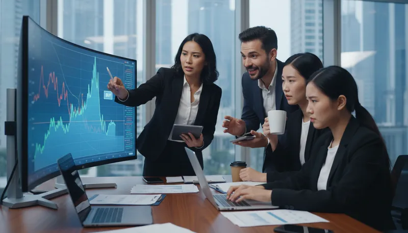 Illustration of cfd: Contract for difference in trading.