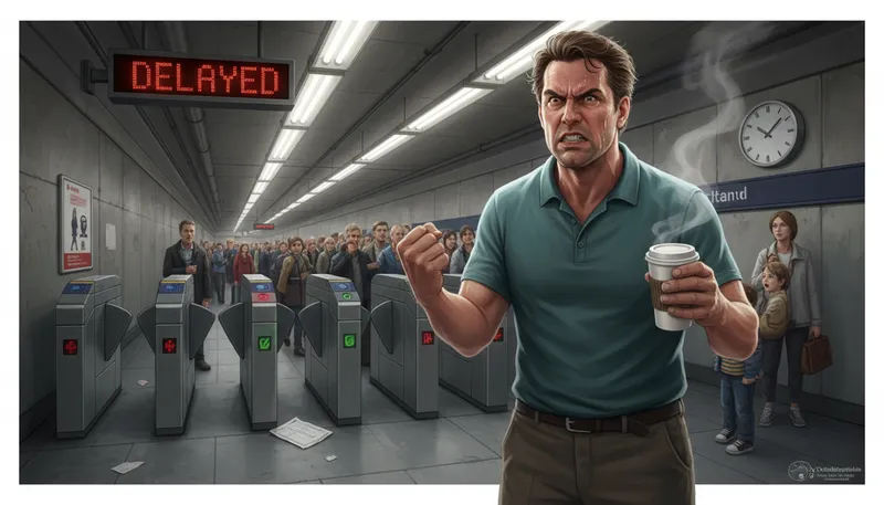 Illustration of boiling point: the moment of extreme anger or tension