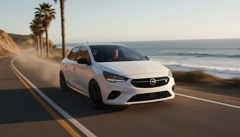 Illustration of corsa: A small, sporty car model.