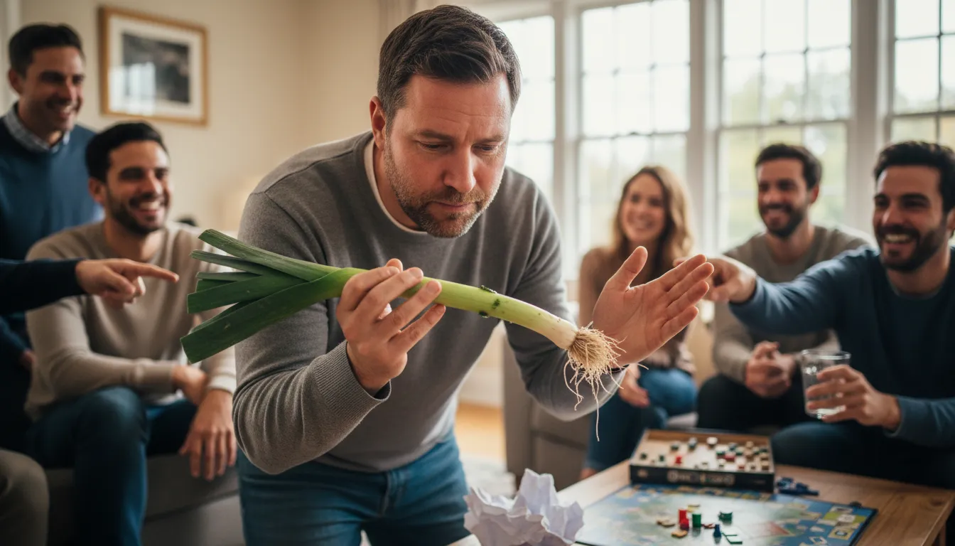 Ilustração de swallow the leek: To be forced to admit you were wrong.