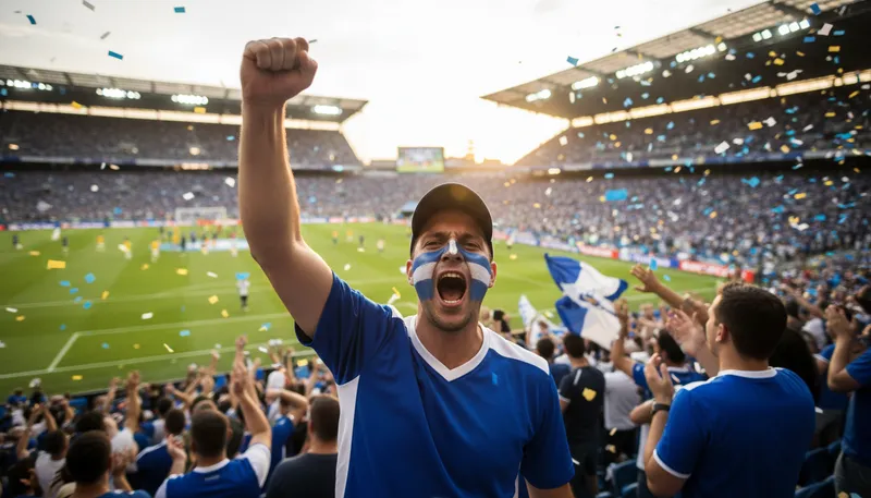 Illustration of supporter: a person who backs or helps someone.