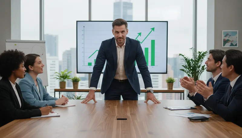 Illustration of bullish: resembling a bull in behavior or attitude