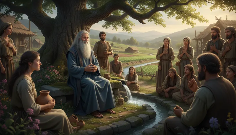 Illustration of sage: a wise person with deep understanding