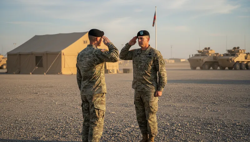 Illustration of salute: to acknowledge someone formally