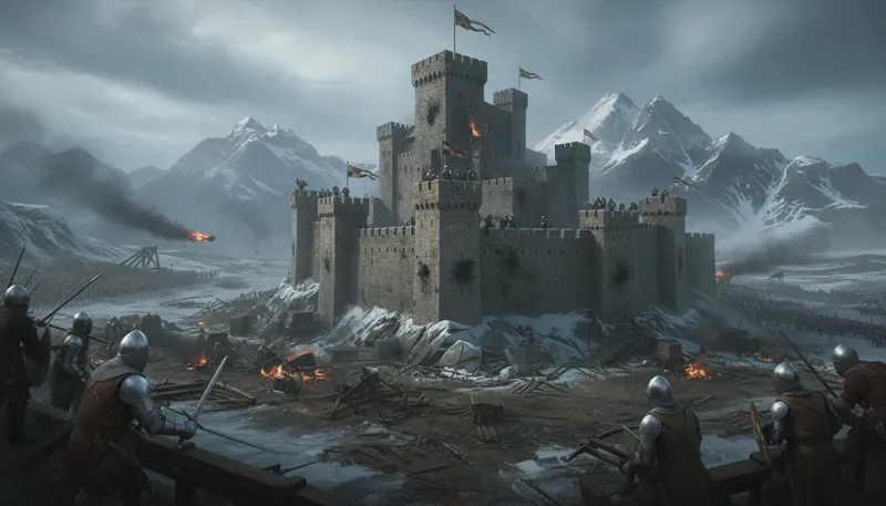 Illustration of stronghold: A fortified place, often for defense.