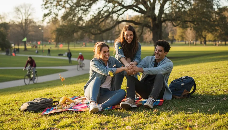 Illustration of threesome: a group of three people or things