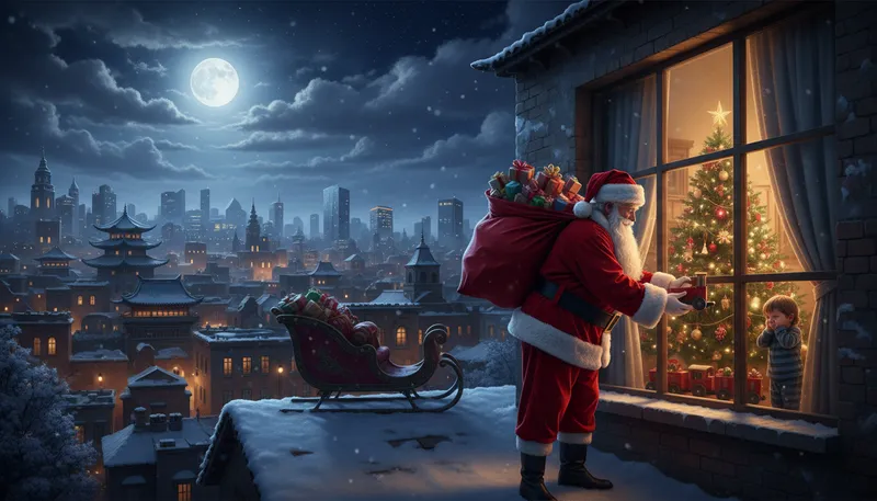Illustration of claus: A surname often linked to Santa Claus.