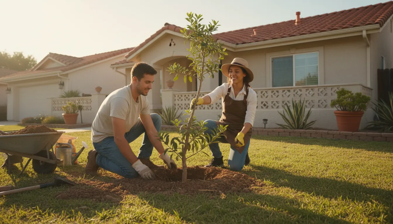 Illustrazione di torchwood: A type of woody plant or shrub.