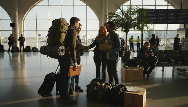 Illustration of leavers: People who leave a situation or organization.