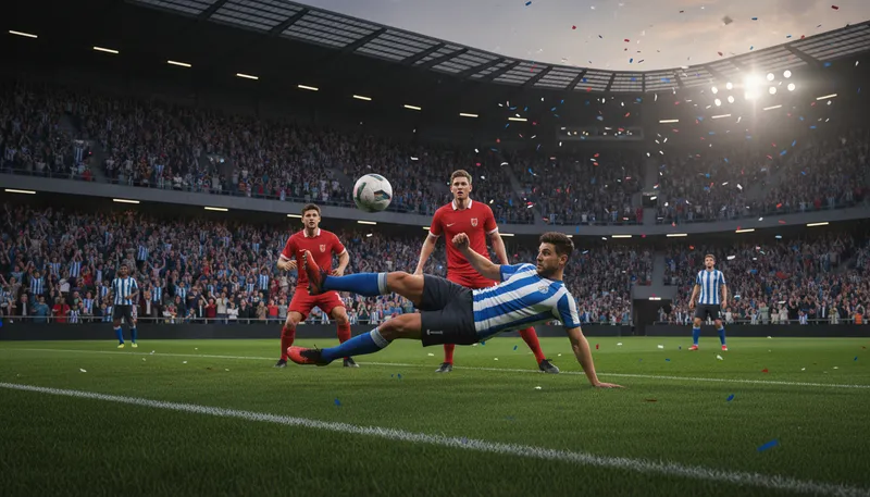 Illustration of footballing: Related to the sport of football.