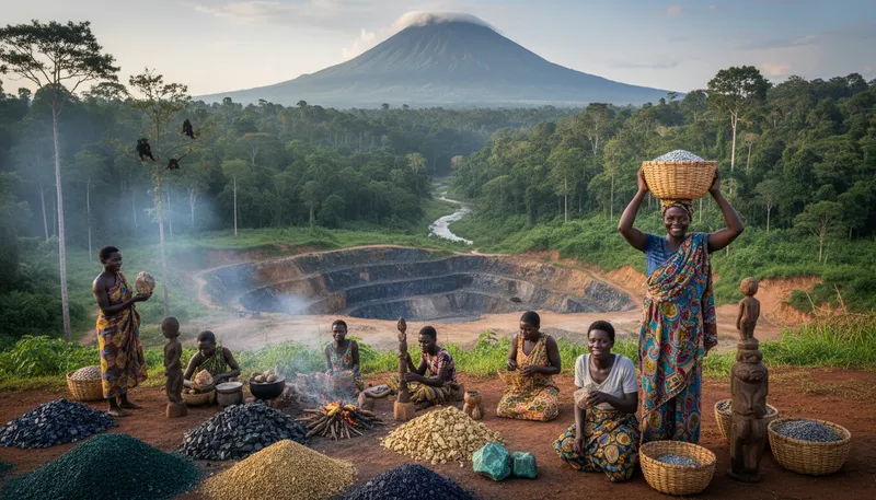 Illustration of DRC: An abbreviation for the Democratic Republic of Congo.