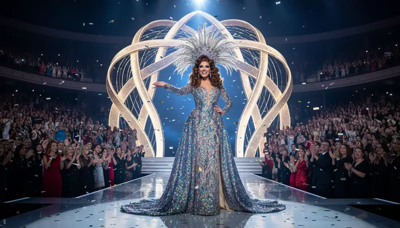Illustration of bio queen: a biological woman who embraces femininity