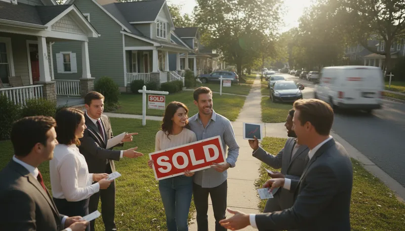 Illustration of seller's market: Market favoring sellers due to high demand.