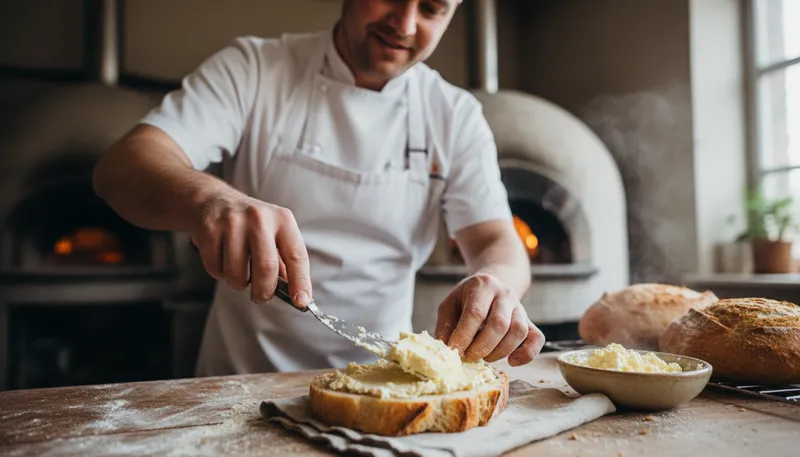 Illustration of devon: A type of rich, creamy cheese.